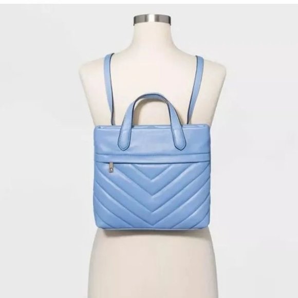 a new day Handbags - A New Day Baby Blue Convertible Backpack Purse
